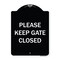 Signmission Designer Series-Please Keep Gate Closedplease Keep Gate Closed, 24" x 18", BW-1824-9789 A-DES-BW-1824-9789 - alternate 1